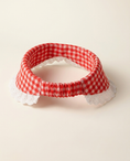Load image into Gallery viewer, Red Gingham Bow Collar