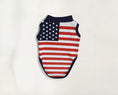 Load image into Gallery viewer, Dog shirt with American flag design - USA Support Team shirt for god