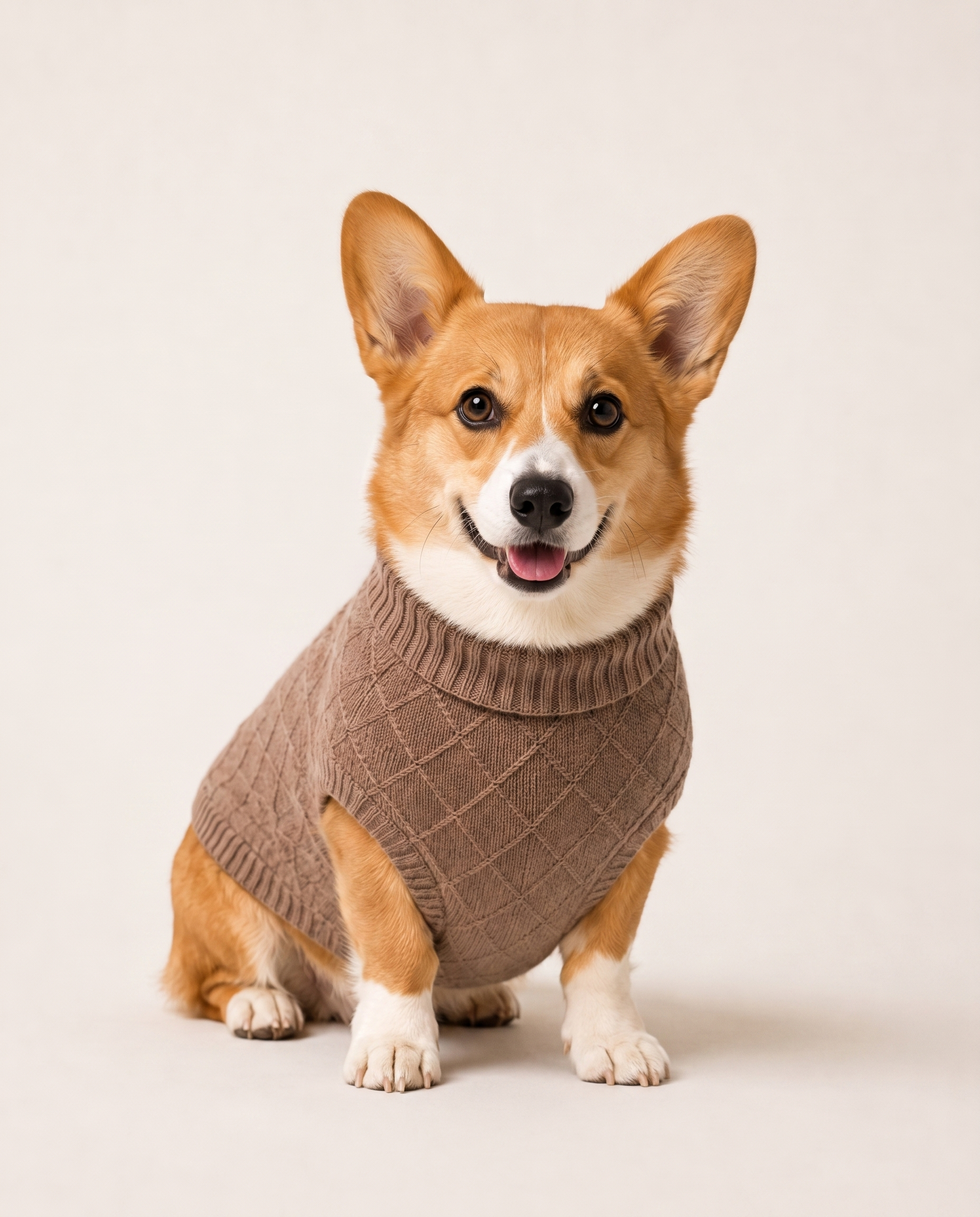 Mocha Latte Knit | Baby Alpaca Dog Sweater – Mascotas