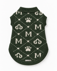 Load image into Gallery viewer, Onyx Knight Chess Knit - Baby Alpaca Dog Sweater