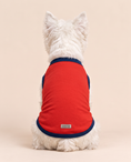 Load image into Gallery viewer, Brave Bark Hero Tee | Red Superhero Dog Costume Shirt
