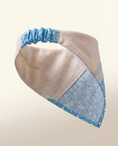 Load image into Gallery viewer, White & Blue Lace Bandana