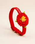 Load image into Gallery viewer, Red Flower Collar