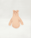 Load image into Gallery viewer, Beige baby onesie with bear ears - Best stylish dog hoodies - Mascotas