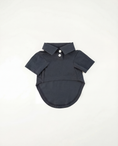 Load image into Gallery viewer, Navy blue baby outfit with a collar - front view of Timeless Pique Polo