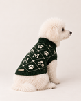 Load image into Gallery viewer, Onyx Knight Chess Knit - Baby Alpaca Dog Sweater