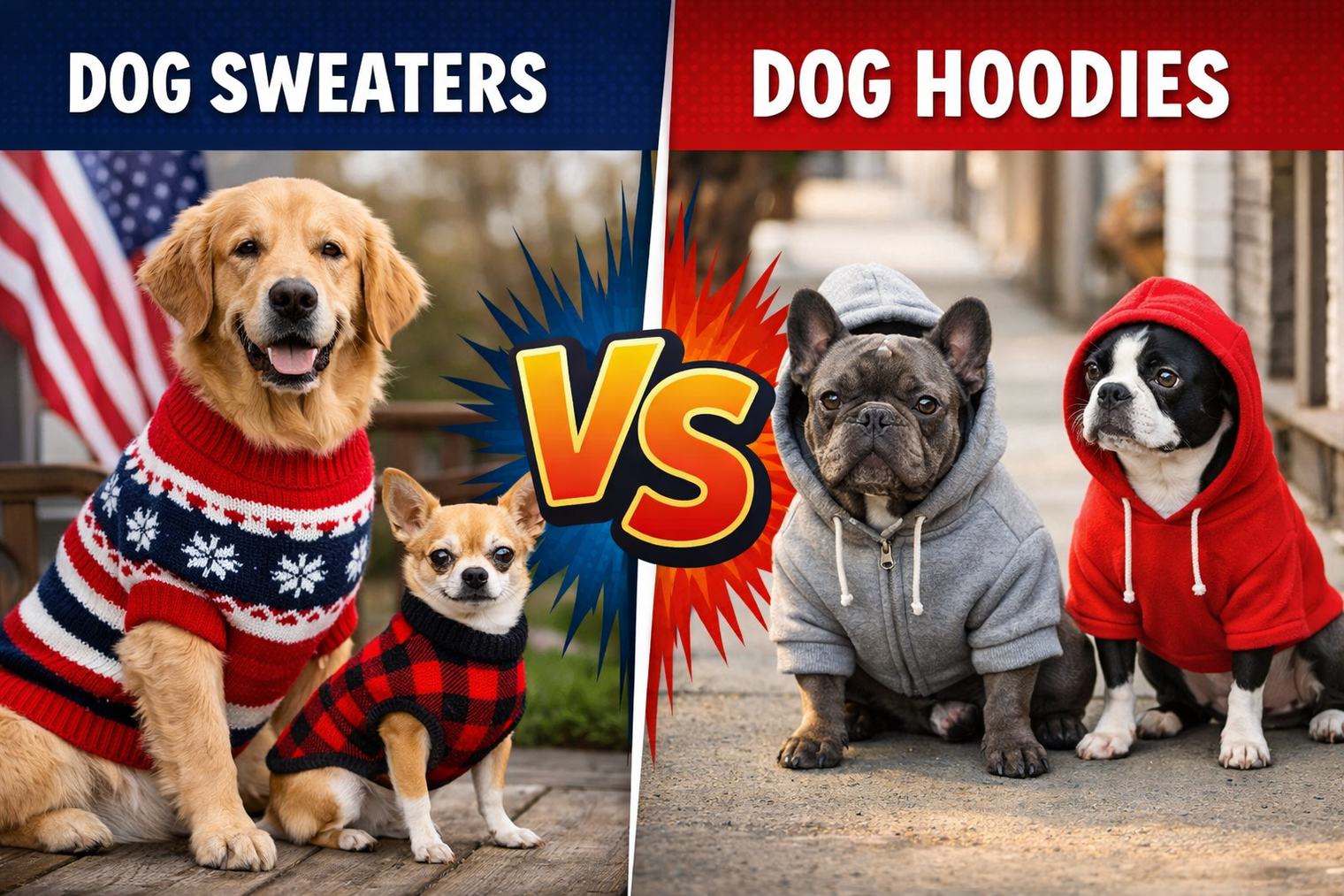 Dog Sweaters vs Dog Hoodies: What’s Better for Cold Weather