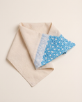 Load image into Gallery viewer, White & Blue Lace Bandana
