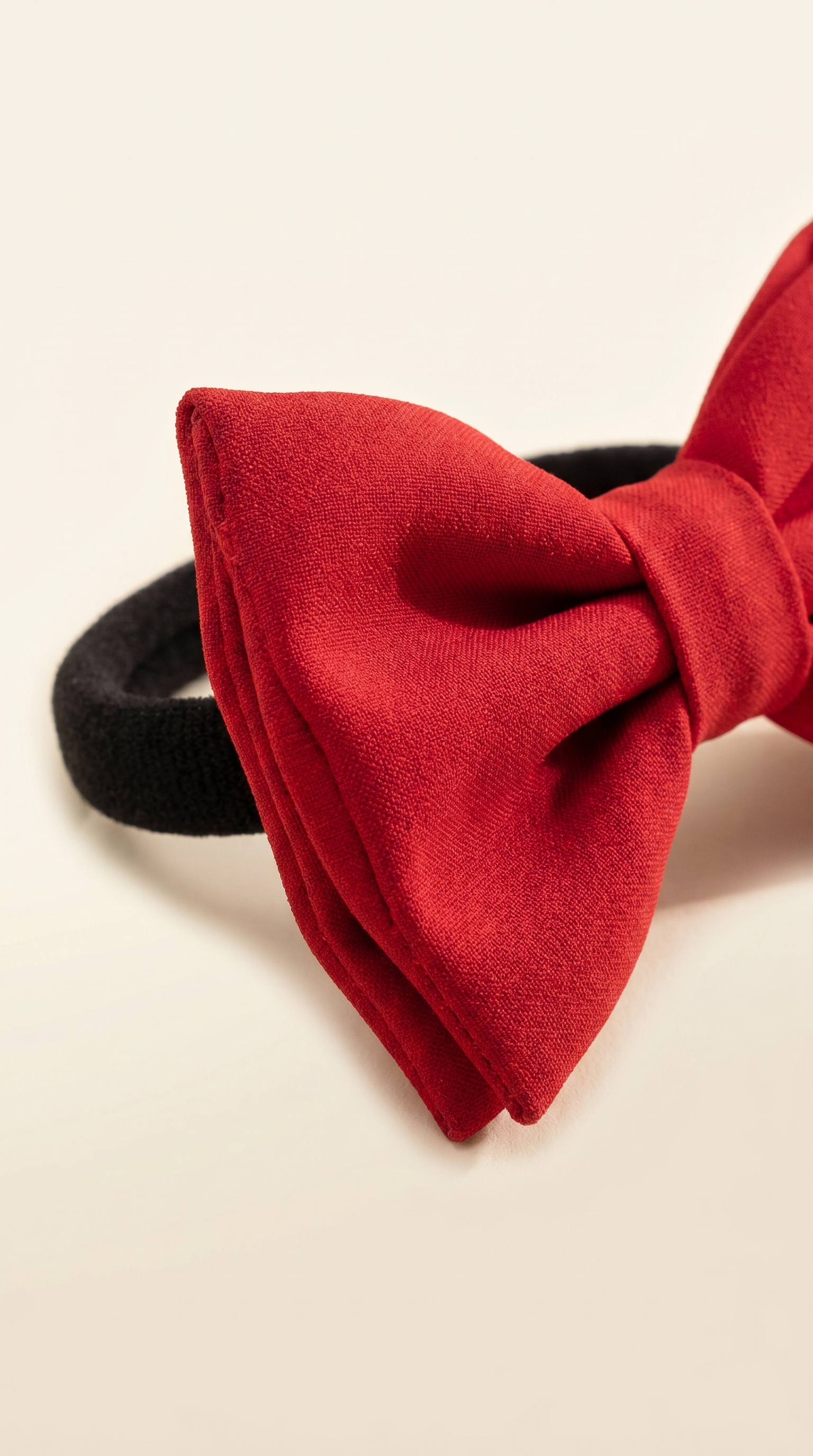 Ruby Red Dog Hair Bow