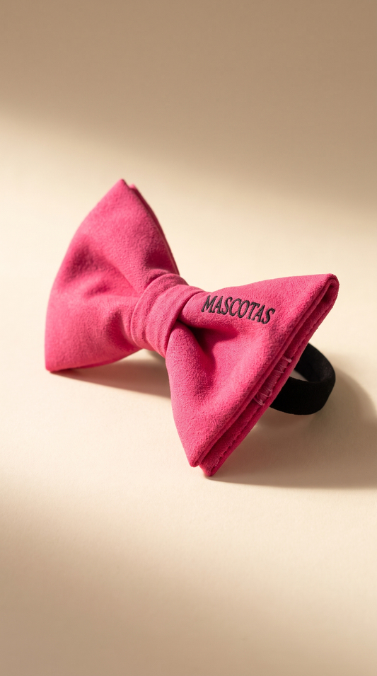 Rasberry pink dog hair bow