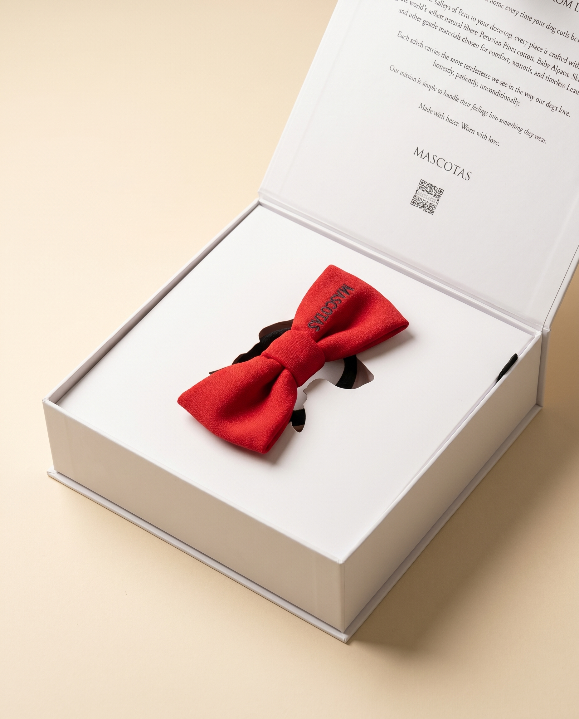 Ruby Red Dog Hair Bow