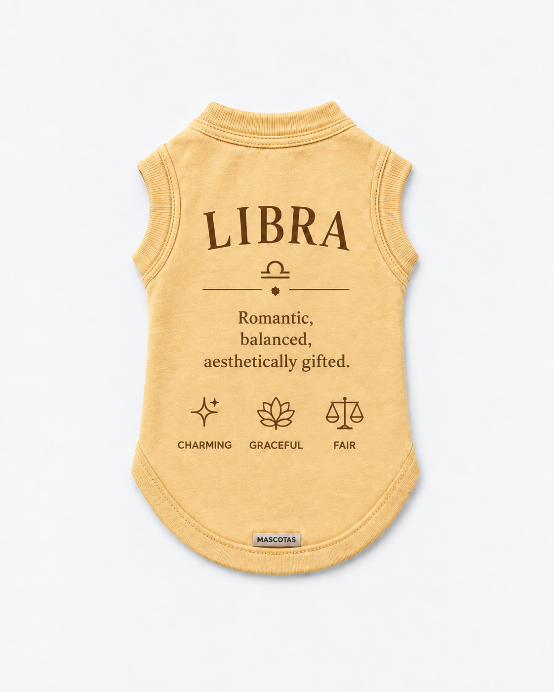Libra Zodiac Pima Cotton Dog Shirt