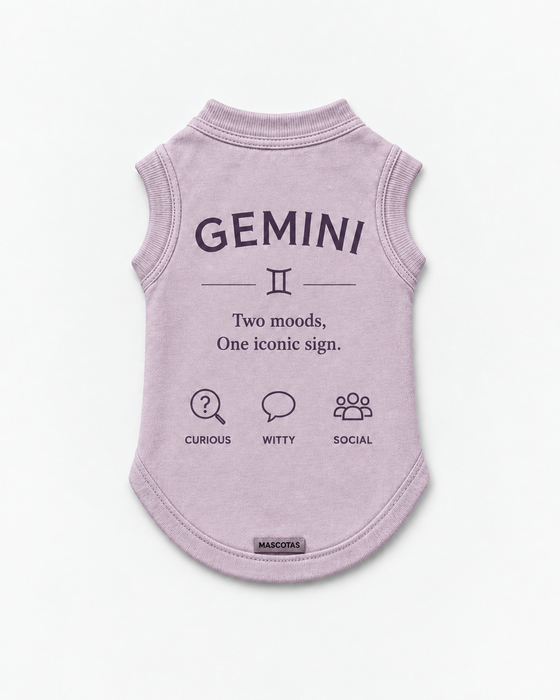 Gemini Zodiac Pima Cotton Dog Shirt