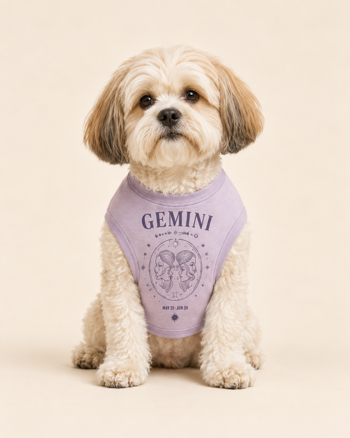 Gemini Zodiac Pima Cotton Dog Shirt
