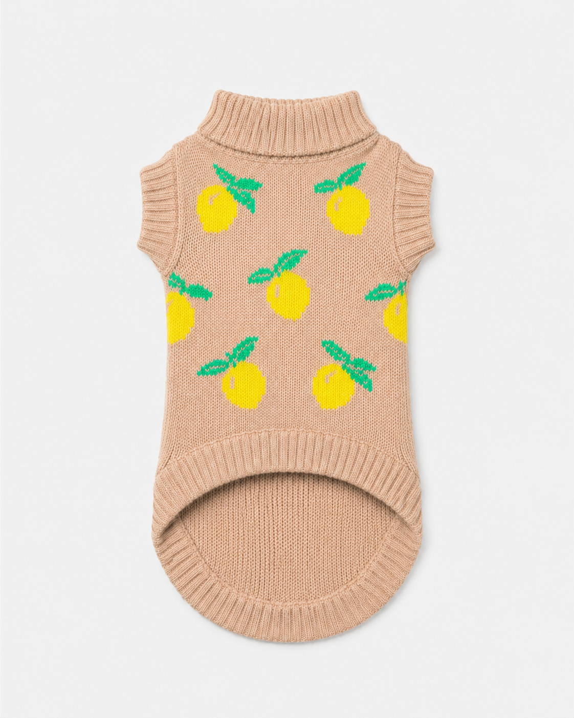 Lemon Cream Knit - Baby Alpaca Dog Sweater