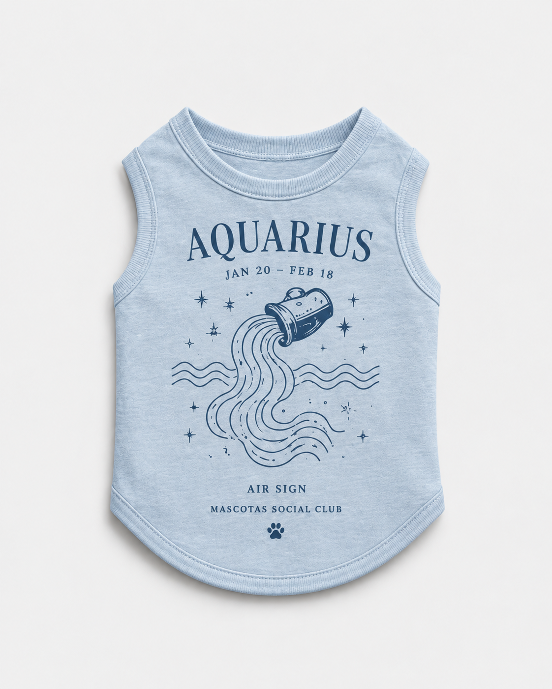 Aquarius Zodiac Pima Cotton Dog Shirt