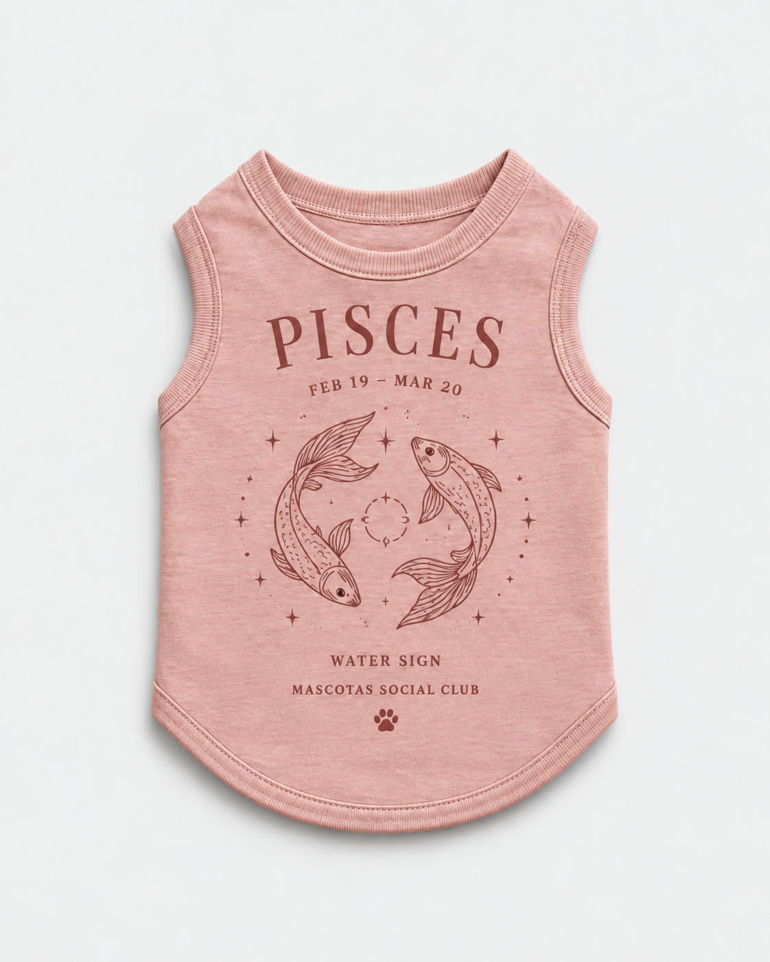 Pisces Zodiac Pima Cotton Dog Shirt