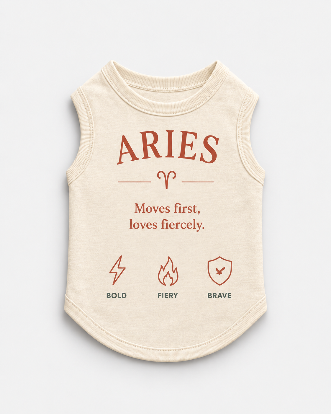 Aries Zodiac Pima Cotton Dog Shirt