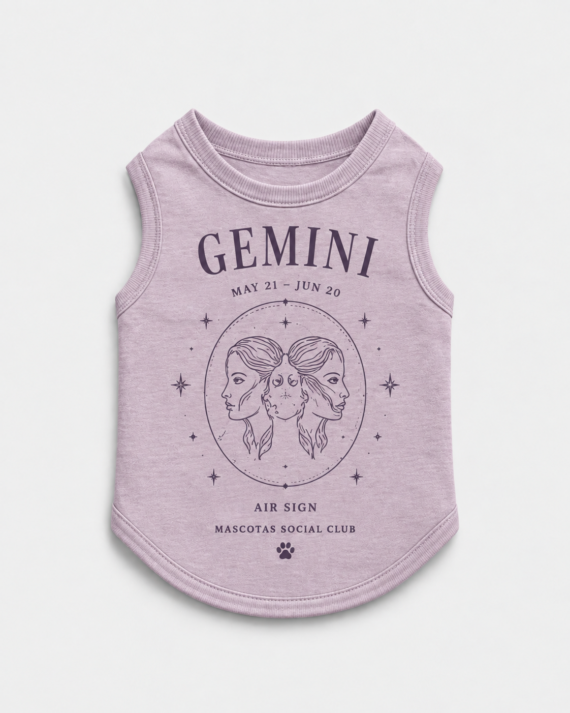 Gemini Zodiac Pima Cotton Dog Shirt