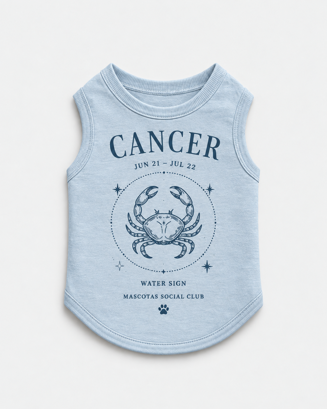 Cancer Zodiac Pima Cotton Dog Shirt