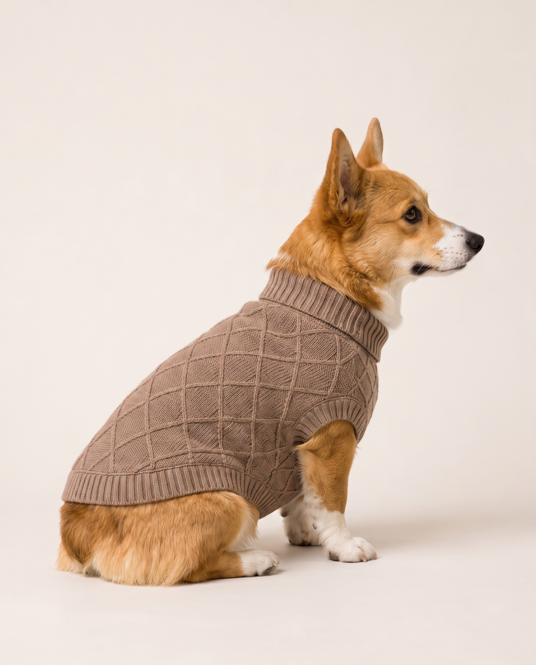 Mocha Latte Knit - Baby Alpaca Dog Sweater