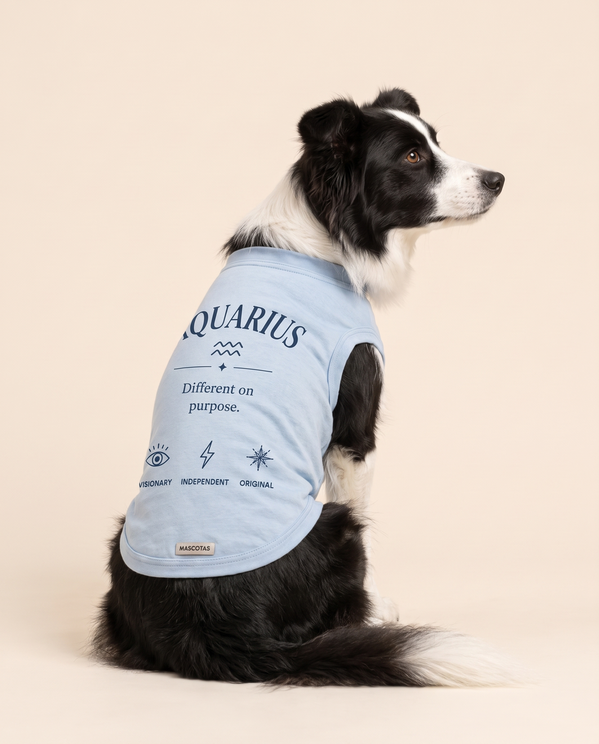 Aquarius Zodiac Pima Cotton Dog Shirt