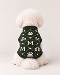 Load image into Gallery viewer, Onyx Knight Chess Knit - Baby Alpaca Dog Sweater
