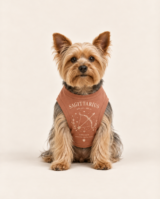 Sagittarius Zodiac Pima Cotton Dog Shirt