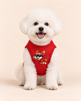 Load image into Gallery viewer, Hero Hound Flight Tee | Red Superhero Dog Shirt
