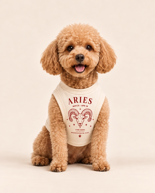 Aries Zodiac Pima Cotton Dog Shirt