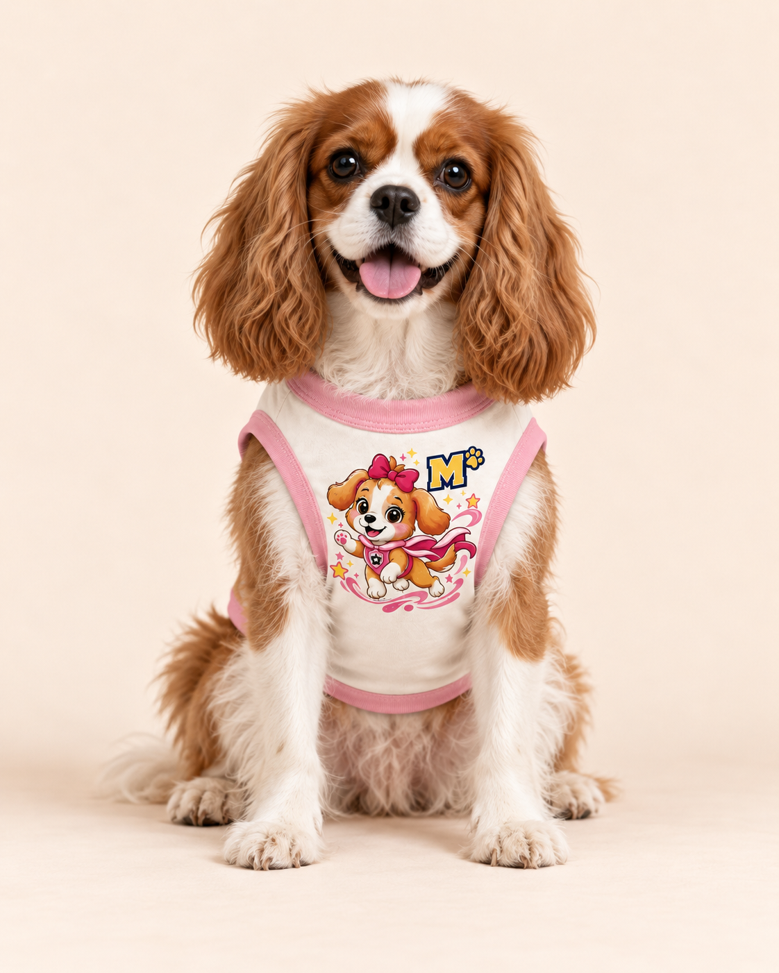 Sparkle Pup Magic Tee | Pink Magical Girl Dog Shirt
