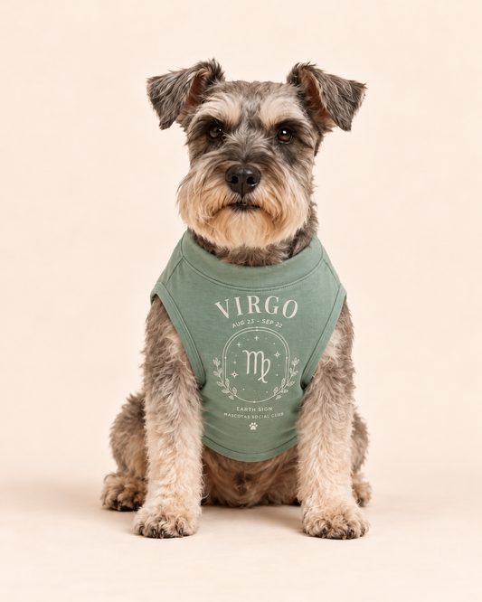 Virgo Zodiac Pima Cotton Dog Shirt
