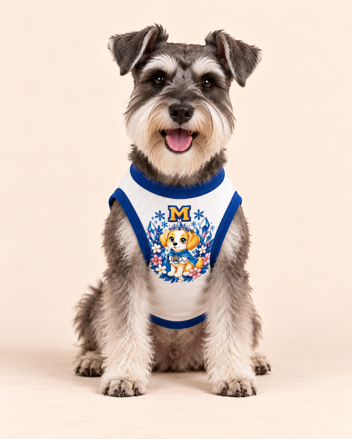 Frosted Pup Dream Tee | Blue Princess Dog Shirt