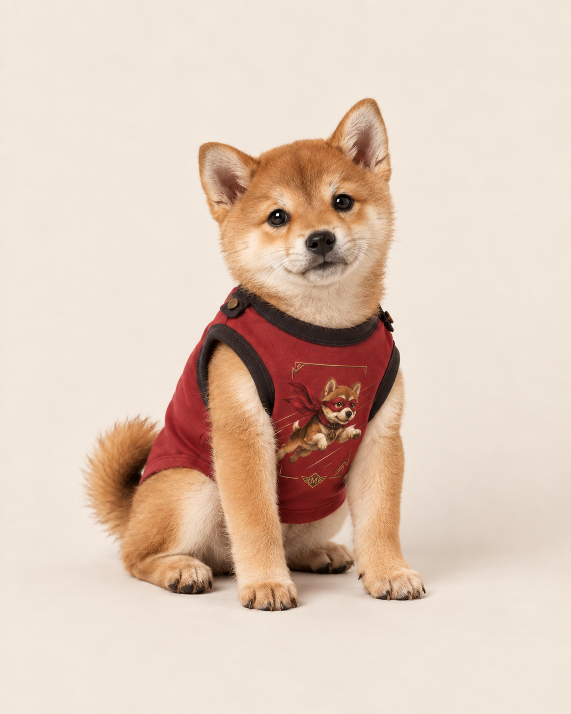 Crimson Acrobat Superhero Dog Halloween Costume