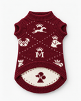 Load image into Gallery viewer, Burgundy Queen Chess Knit - Baby Alpaca Dog Sweater
