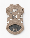 Load image into Gallery viewer, Signature Monogram Knit - Baby Alpaca Dog Sweater
