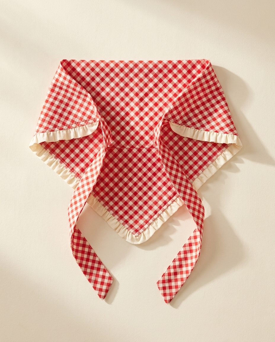 Red Gingham Bandana