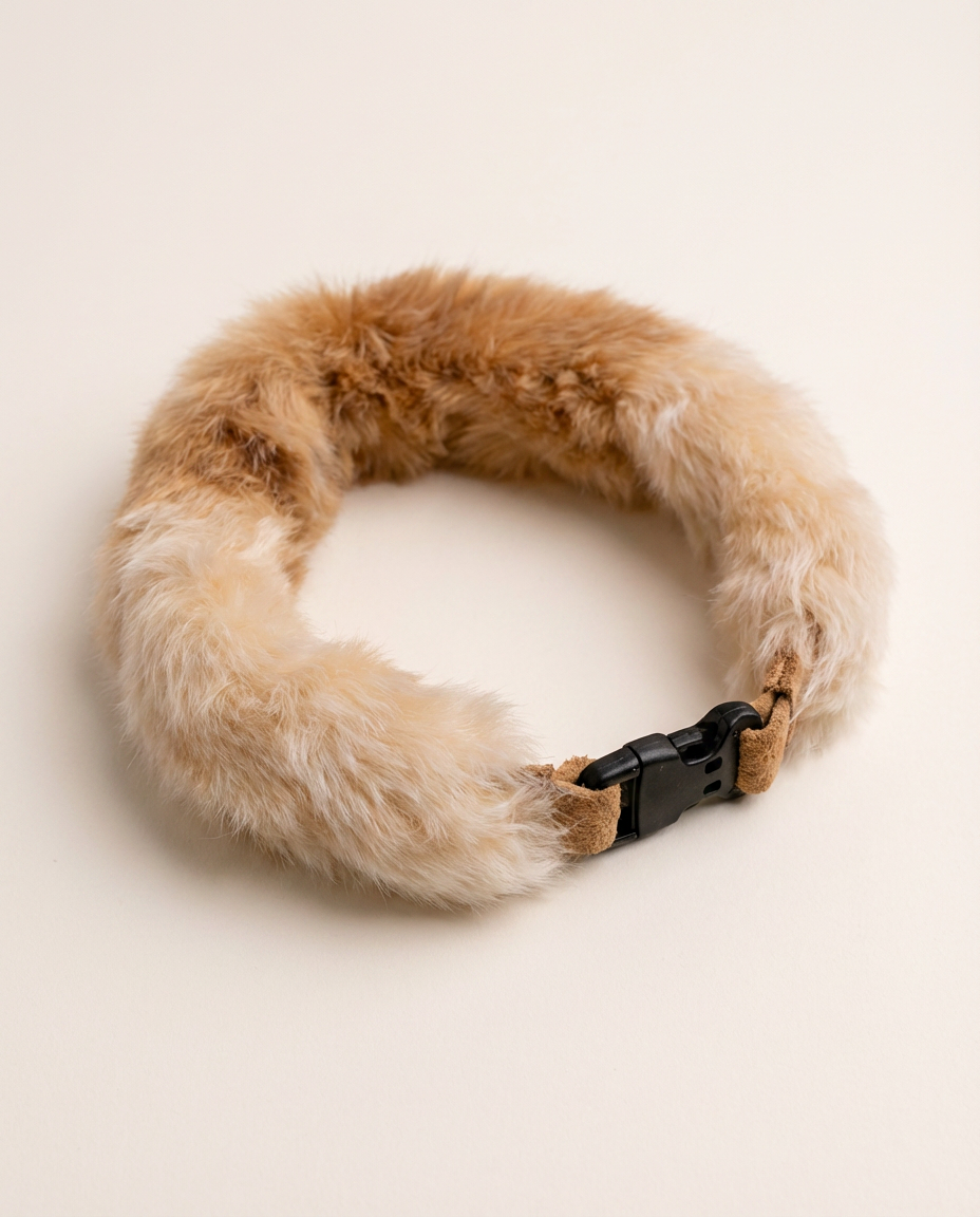 Light Alpaca Fur Collar