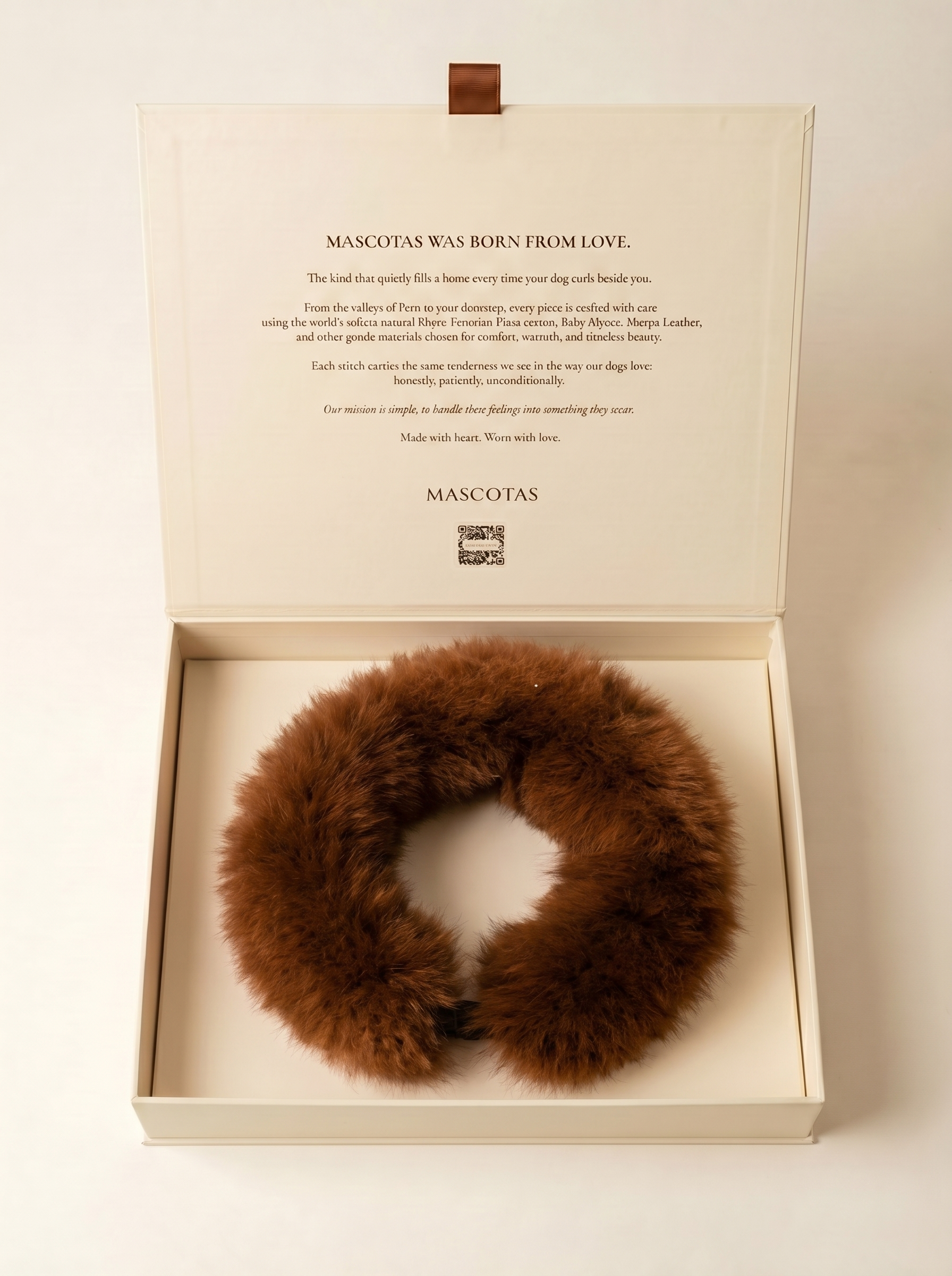 Dark Alpaca Fur Collar