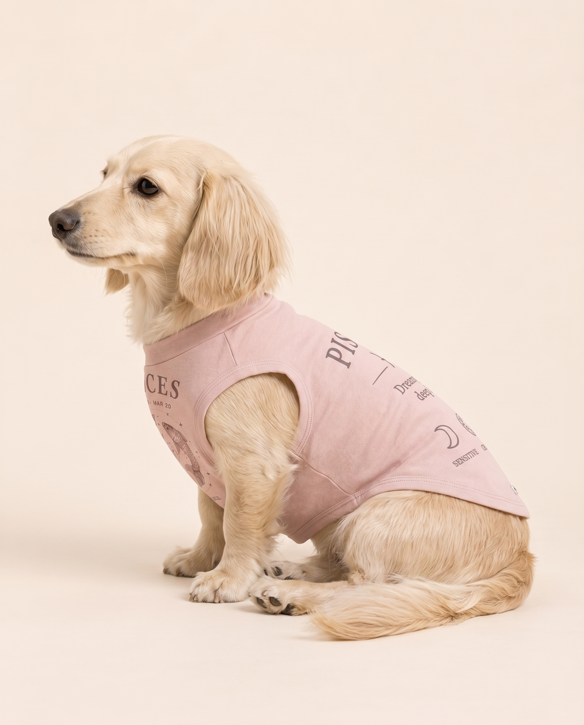 Pisces Zodiac Pima Cotton Dog Shirt
