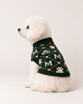 Load image into Gallery viewer, Onyx Knight Chess Knit - Baby Alpaca Dog Sweater
