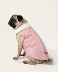 Load image into Gallery viewer, Side view of Pink Winter Vest for Dog
