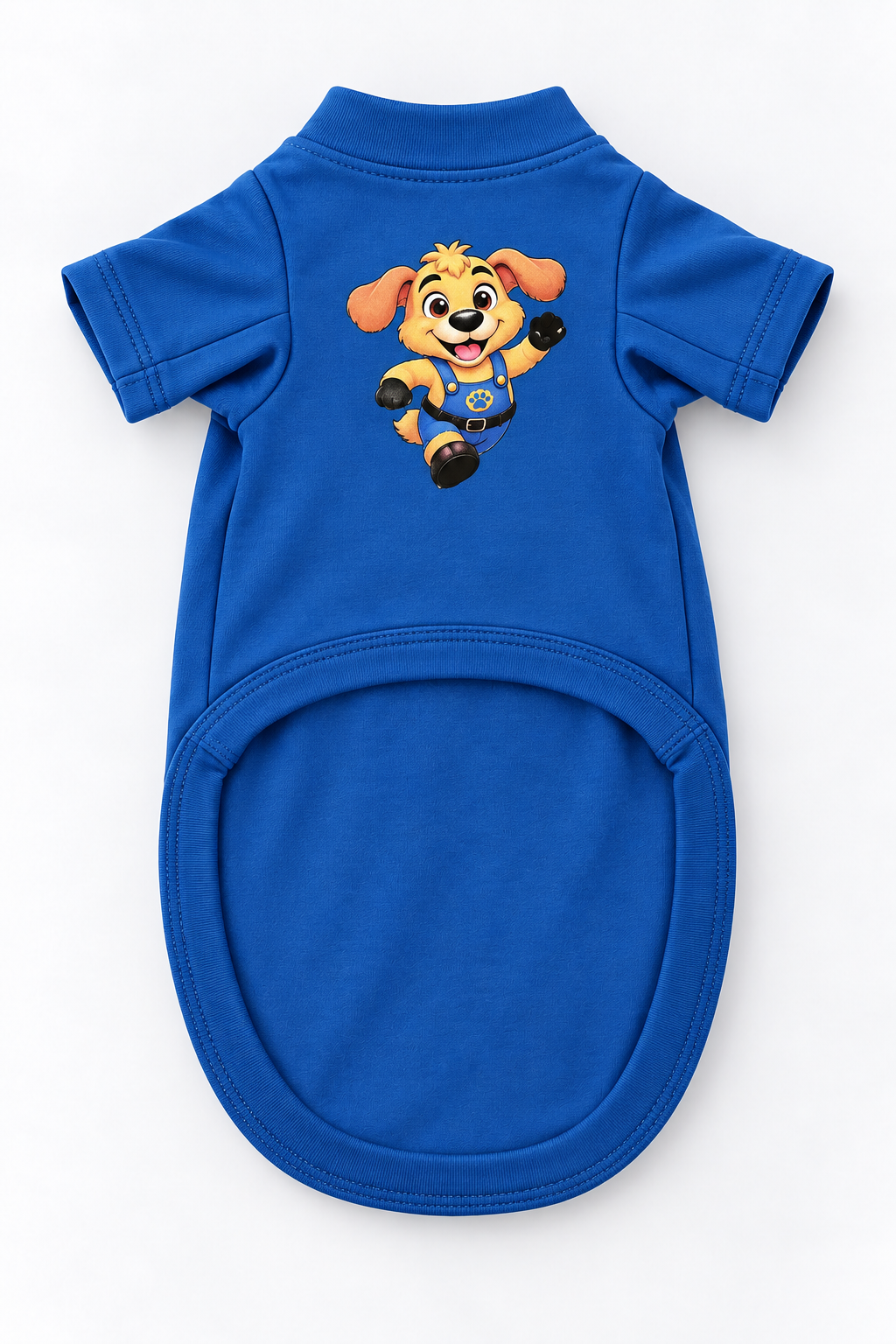 Happy Hound Adventure Tee | Blue Character Dog Shirt