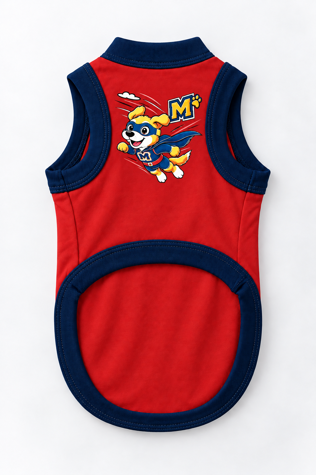 Brave Bark Hero Tee | Red Superhero Dog Costume Shirt