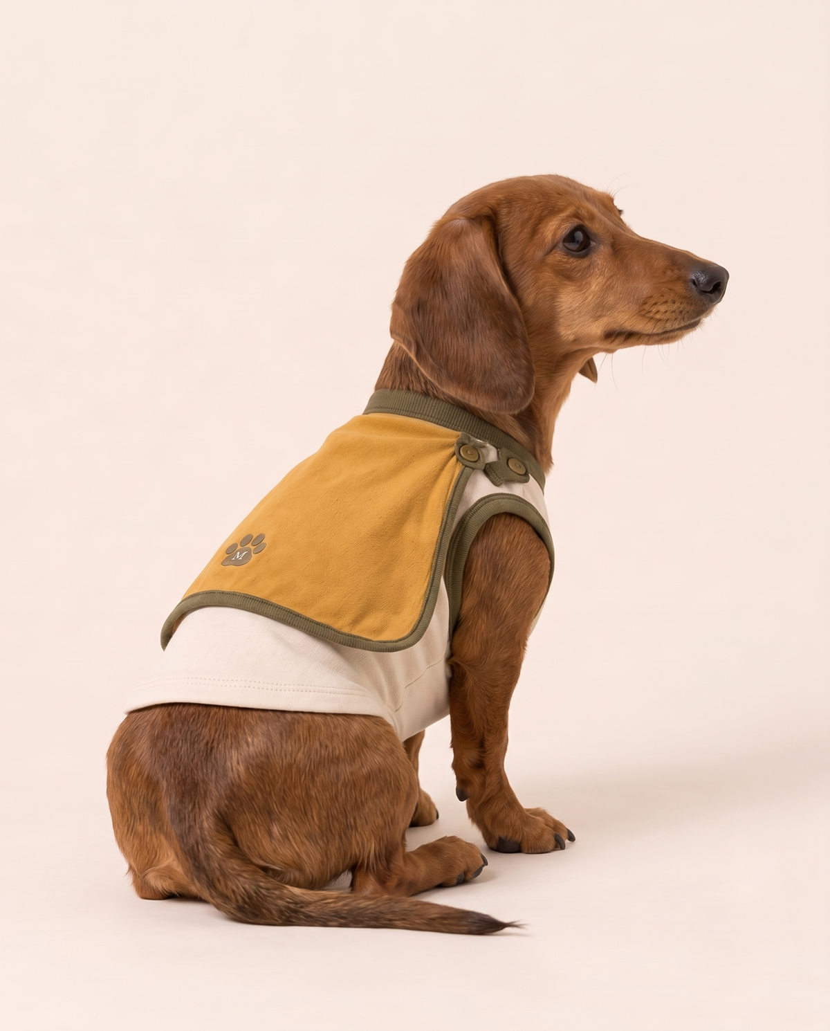 Golden Sidekick Superhero Dog Costume with Cape