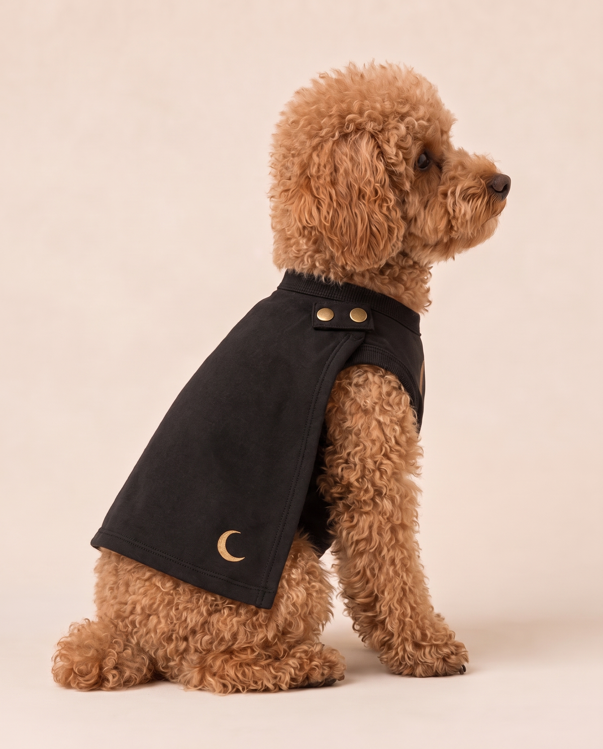 Midnight Guardian Superhero Dog Costume with Cape