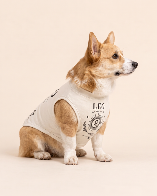Leo Zodiac Pima Cotton Dog Shirt
